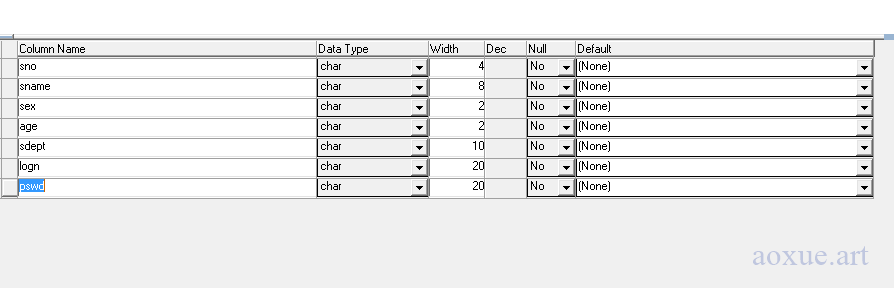 S表字段